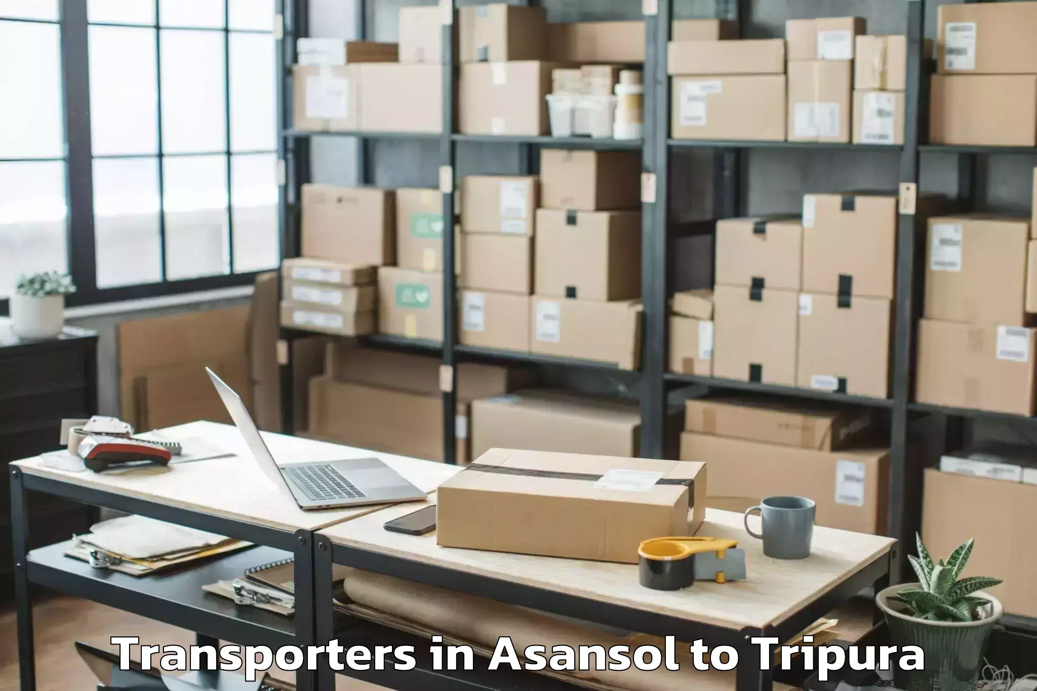 Book Asansol to Manughat Transporters Online